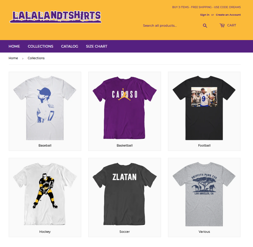 LaLaLandTshirts Collections